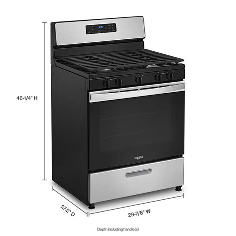 whirlpool 5.1 cu ft freestanding gas range manual